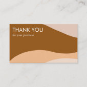 Minimalistischer, moderner QR-Code Thx Visitenkarte (Vorderseite)