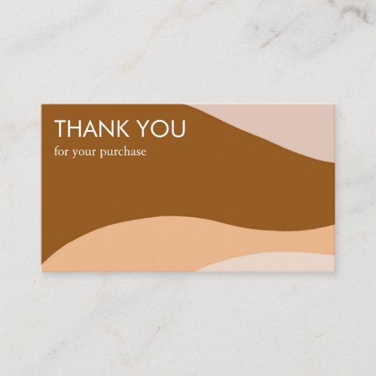 Minimalistischer, moderner QR-Code Thx Visitenkarte (Vorderseite)