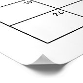 Minimalistischer, moderner Ratgeber Kinderterminka Poster (Ecke)