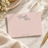 Minimalistischer moderner Rosé Retro-Schriftzug Ba