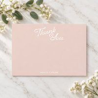 Minimalistischer moderner Rosé-Vintage-Script Baby
