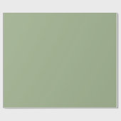 Minimalistischer moderner Salbeigrün Geschenkpapier (Flach)