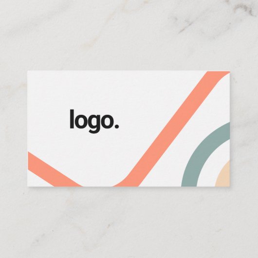 Minimalistischer, moderner Scannercode Visitenkarte (Rückseite)