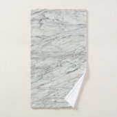 minimalistischer, moderner, schick-grau Marmor Badhandtuch Set (Handtuch)