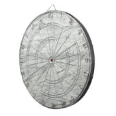 minimalistischer, moderner, schick-grau Marmor Dartscheibe (Vorderseite rechts)