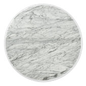 minimalistischer, moderner, schick-grau Marmor Keramikknauf (Vorderseite)