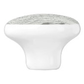 minimalistischer, moderner, schick-grau Marmor Keramikknauf (Seitenansicht)