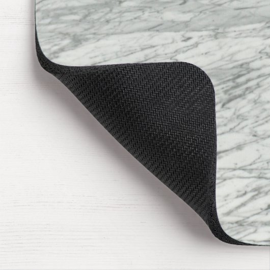 minimalistischer, moderner, schicker grauer Marmor Mousepad (Ecke)