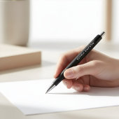 Minimalistischer, moderner Schwarzer Pen Kugelschreiber