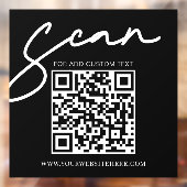 Minimalistischer, moderner Schwarzer Scan hier Bus Fensteraufkleber (Blatt 2)