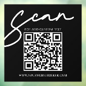 Minimalistischer, moderner Schwarzer Scan hier Bus Fensteraufkleber (Blatt 3)