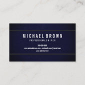 Minimalistischer, moderner Schwarzfahrer Visitenkarte (Rückseite)