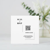 Minimalistischer, moderner Schwarzweiß-Scan auf RS (Stehend Vorderseite)