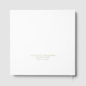 Minimalistischer moderner Script Grad Abschluss Gästebuch (Rückseite)