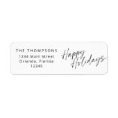 Minimalistischer, moderner Script-Happy Holidays (Vorne)