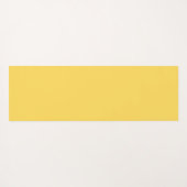 Minimalistischer, moderner Senfgelb Yogamatte (Rückseite (Horizontal))