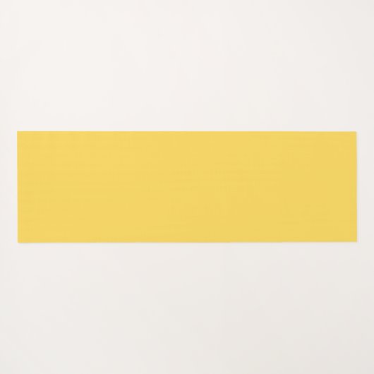 Minimalistischer, moderner Senfgelb Yogamatte (Rückseite (Horizontal))