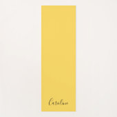 Minimalistischer, moderner Senfgelb Yogamatte (Vorderseite)