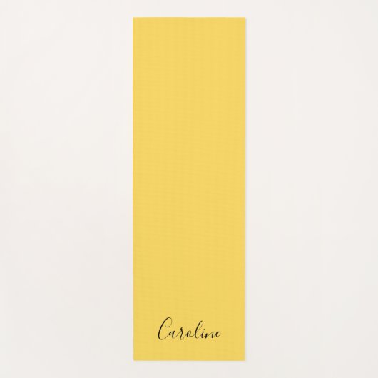 Minimalistischer, moderner Senfgelb Yogamatte (Vorderseite)
