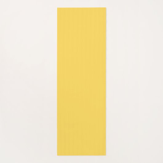 Minimalistischer, moderner Senfgelb Yogamatte (Rückseite)