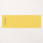 Minimalistischer, moderner Senfgelb Yogamatte (Vorderseite (Horizontal))
