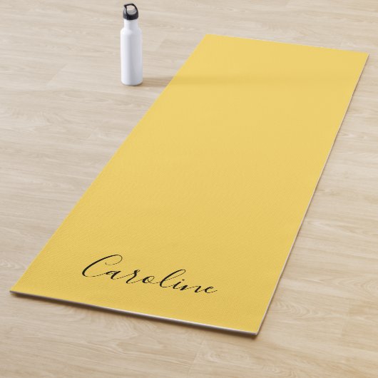 Minimalistischer, moderner Senfgelb Yogamatte (Beispiel)