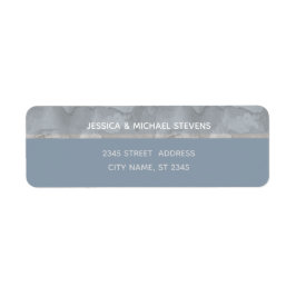 Minimalistischer, moderner staubblauer Wasserfarbe