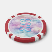Minimalistischer moderner stilvoller Cloud-Einzelb Pokerchips (Einzeln)