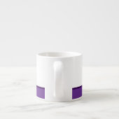 Minimalistischer moderner Streifenname oder Monogr Espressotasse (Rückseite)