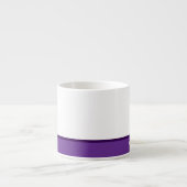 Minimalistischer moderner Streifenname oder Monogr Espressotasse (Vorderseite)