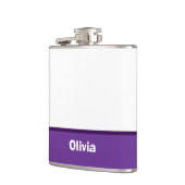 Minimalistischer moderner Streifenname oder Monogr Flachmann (Links)