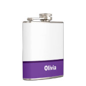 Minimalistischer moderner Streifenname oder Monogr Flachmann (Rechts)