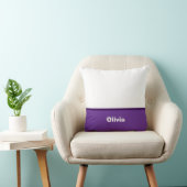 Minimalistischer moderner Streifenname oder Monogr Kissen (Stuhl )