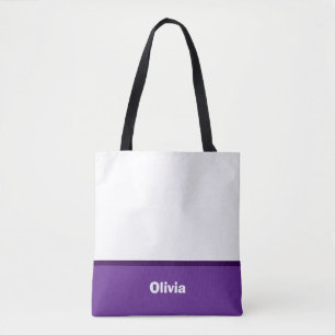 Minimalistischer moderner Streifenname oder Monogr Tasche