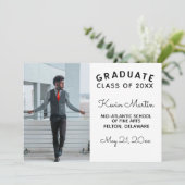 Minimalistischer moderner Typ und Abschluss für Sk Einladung (Stehend Vorderseite)