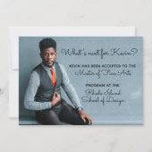 Minimalistischer moderner Typ und Abschluss für Sk Einladung (Rückseite)