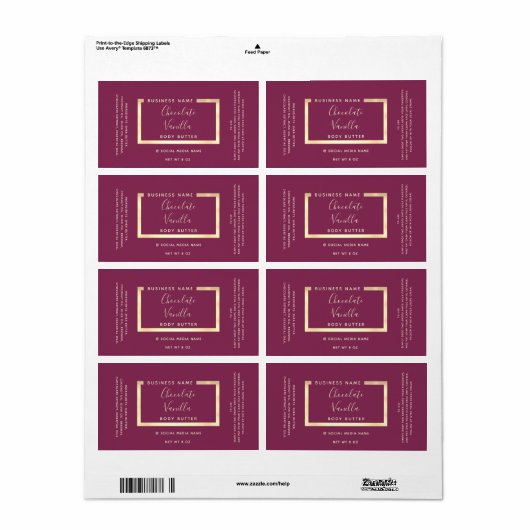 Minimalistischer, moderner typografischer Rahmen (Vorne)