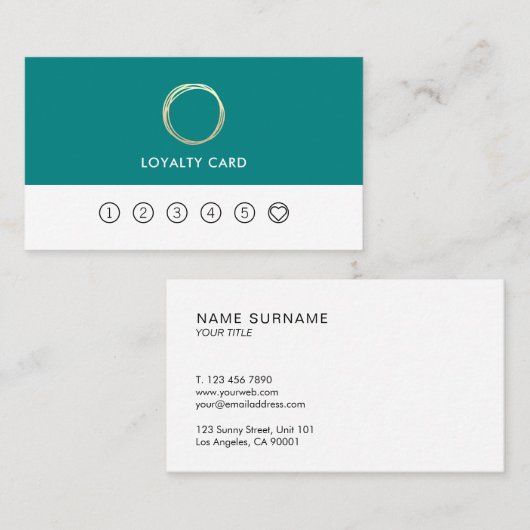 Minimalistischer moderner visitenkarte (Vorne/Hinten)