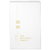 Minimalistischer moderner Wandkalender 2026 (Titelbild)