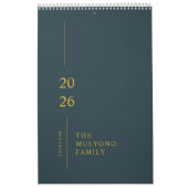 Minimalistischer moderner Wandkalender 2026 (Titelbild)