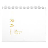 Minimalistischer moderner Wandkalender 2026 (Titelbild)