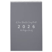 Minimalistischer moderner Wandkalender 2026 (Titelbild)
