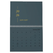 Minimalistischer moderner Wandkalender 2026 (Jan 2027)