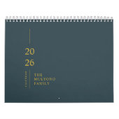 Minimalistischer moderner Wandkalender 2026 (Titelbild)