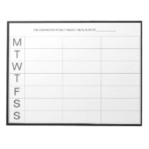 Minimalistischer moderner Wochenmehlplaner Notepad