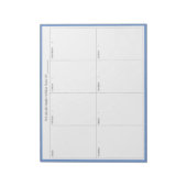 Minimalistischer moderner Wochenplaner Notepad |Bl Notizblock (Rotiert)