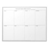 Minimalistischer moderner Wochenplaner Notepad | G Notizblock (Vorderseite)