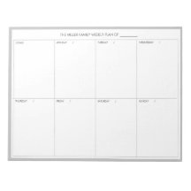 Minimalistischer moderner Wochenplaner Notepad | G