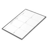Minimalistischer moderner Wochenplaner Notepad Notizblock (angewinkelt)