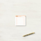 Minimalistischer Monatskalender Post-it Klebezettel (Auf Schreibtisch)
